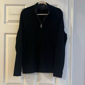 Ted Baker Men's Black Quarter-Zip Pullover Sweater Size L